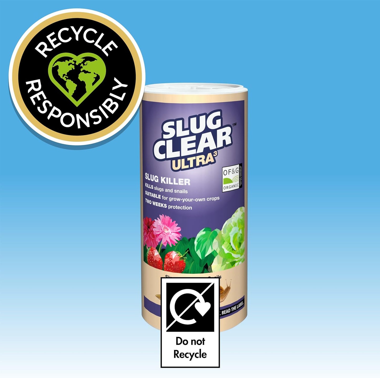 SlugClear Ultra 3 Pellets | For Slugs & Snails | 300g