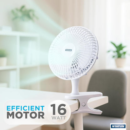 Status 6inch 2in1 Clip/Desk Fan