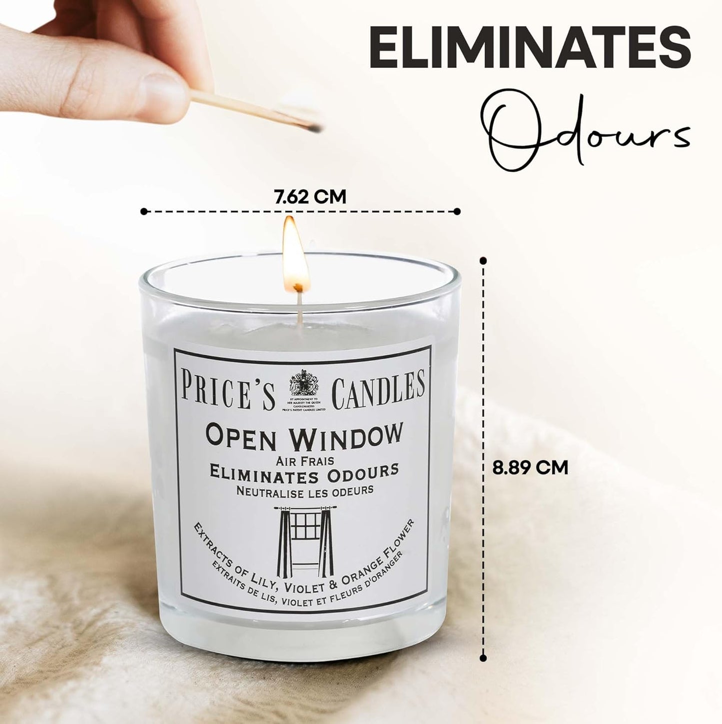 Price's Open Window Odour Eliminating Candle