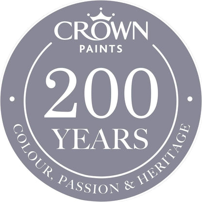 Elle Decoration By Crown 2.5L Flat Matt Emulsion Paint - Fine Porcelain No 506