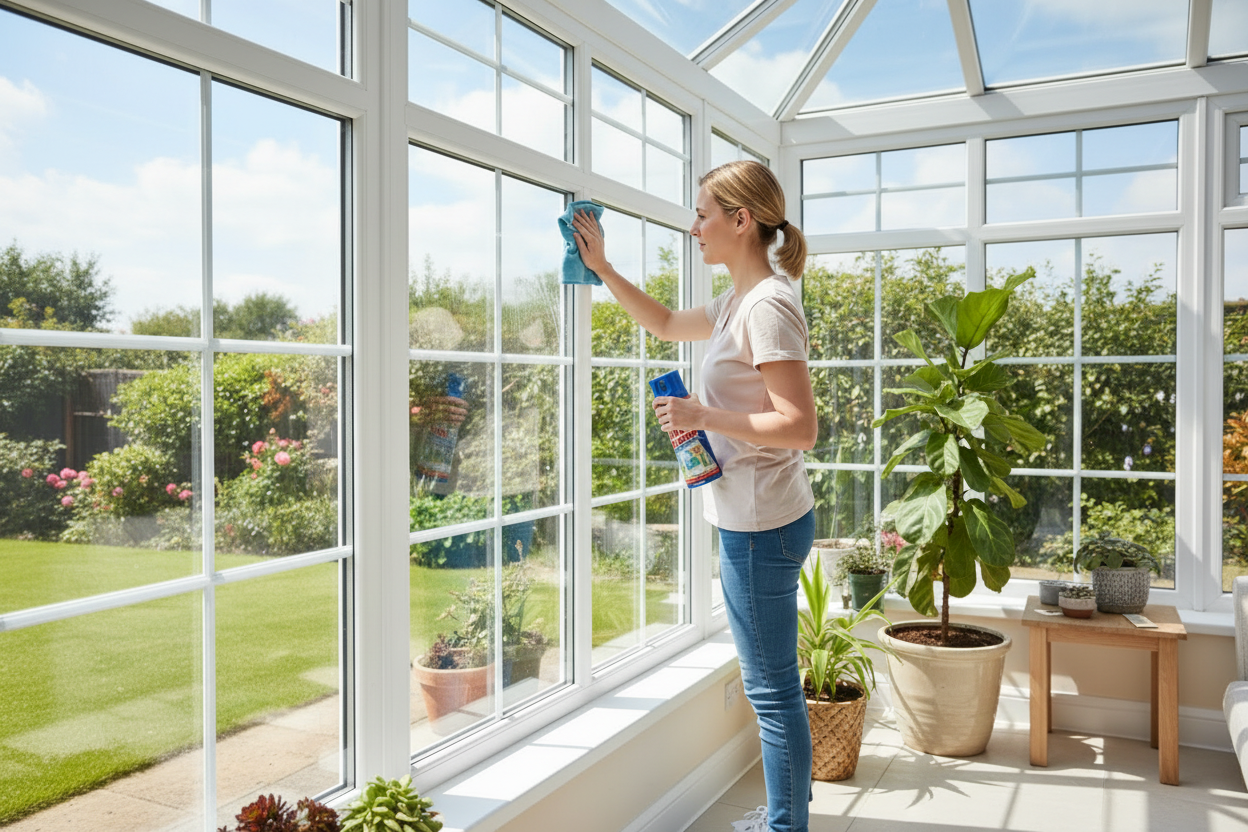 Elbow Grease Glass Cleaner Aerosol | Super Shine, Foaming Action | Cleans Windows, Mirrors, Glass |Streak Free | 1 x 400ml