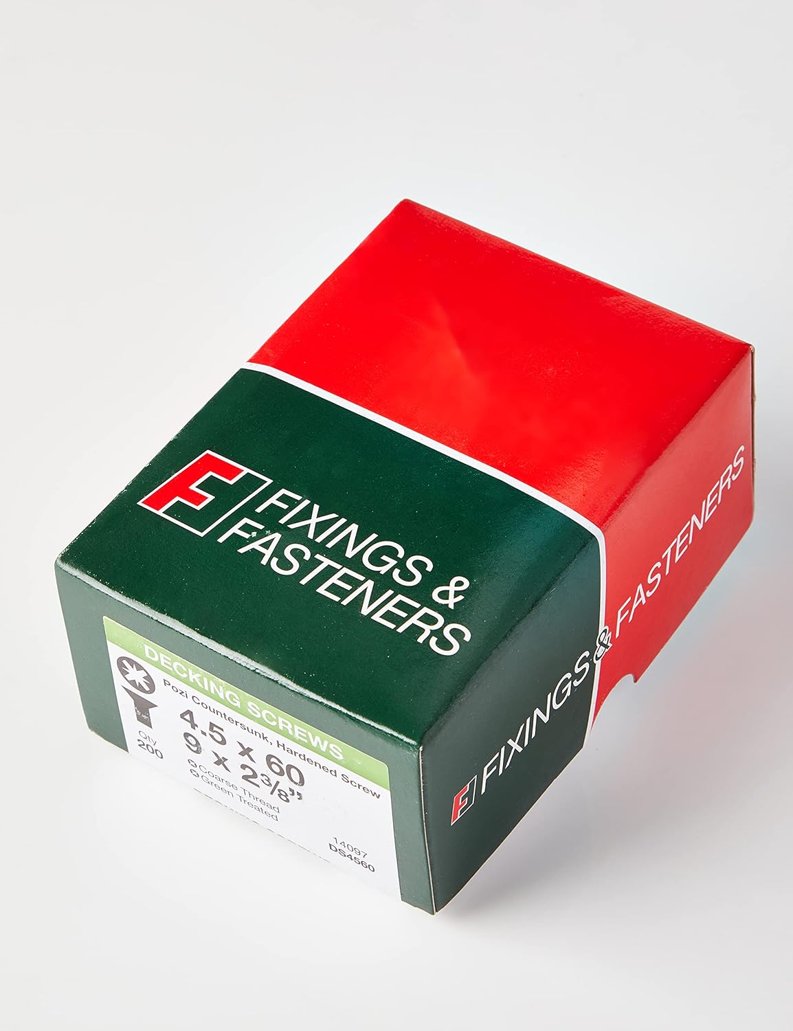 Forgefix Countersunk Decking Screws | 4.5 X 60Mm | Green | Box 200