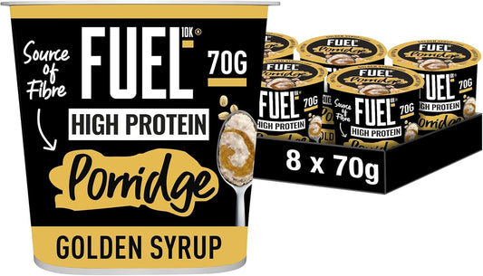 Fuel 10K Porridge Pot Golden Syrup 8x70g