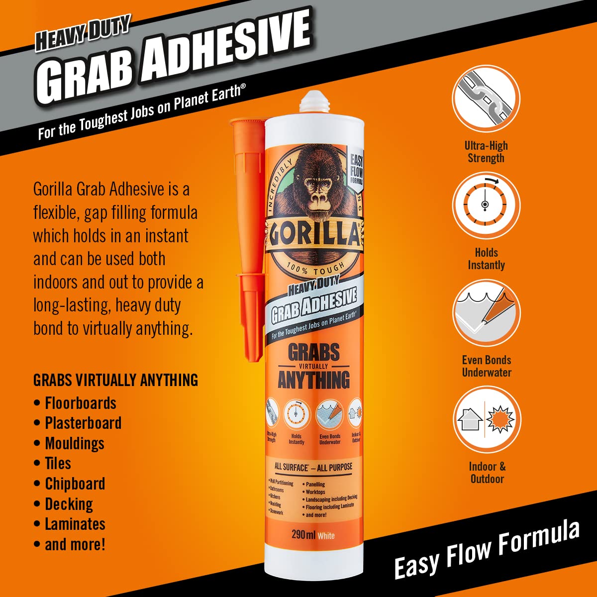 GORILLA GRAB ADHESIVE 290ml