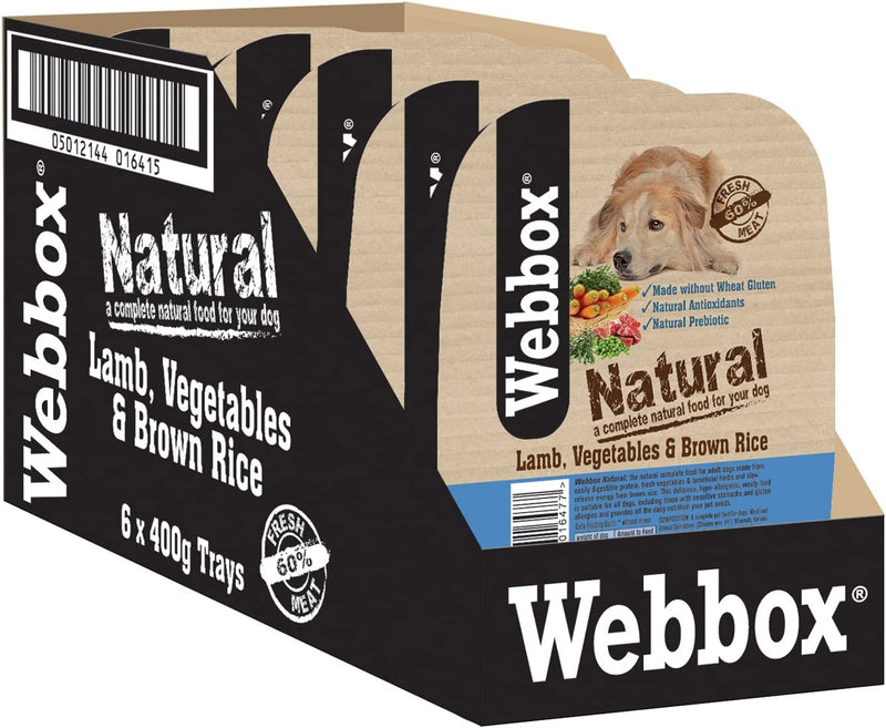 Webbox Lamb, Vegetables & Brown Rice 400g