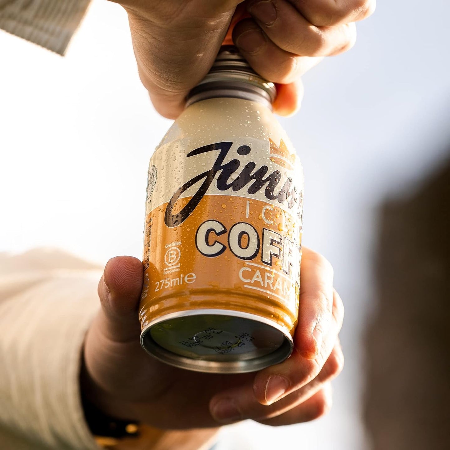 Jimmys Iced Coffee Caramel Bottle Can 12 x 275ml