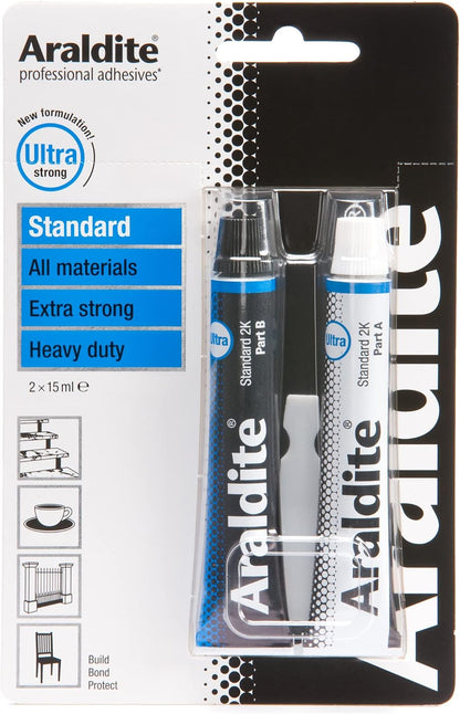 Araldite | Standard 2-Part Epoxy Resin Glue | Ultra Strong, Multipurpose & Solvent Free