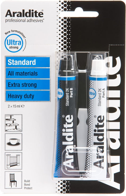 Araldite | Standard 2-Part Epoxy Resin Glue | Ultra Strong, Multipurpose & Solvent Free