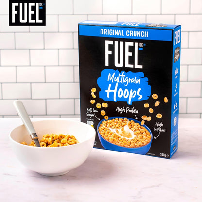 FUEL10K Original Crunch Multigrain Hoops Breakfast Cereal, 350 g