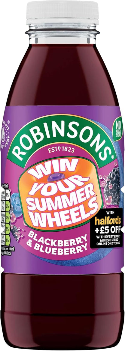 Robinsons RTD Blackberry & Blueberry Bottle 12 x 500ml