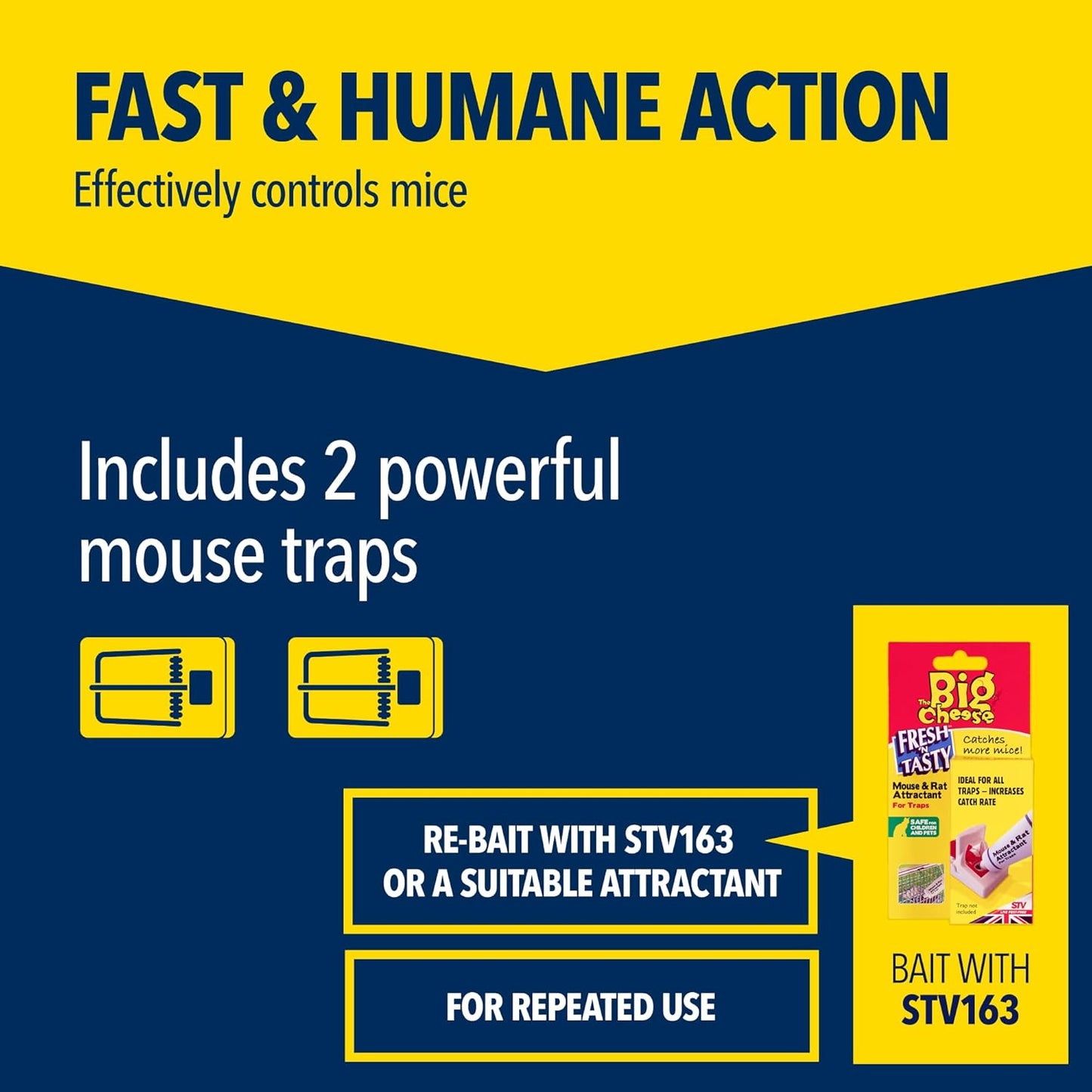 Big Cheese Ultra Power Mouse Traps TwinPack (STV148)
