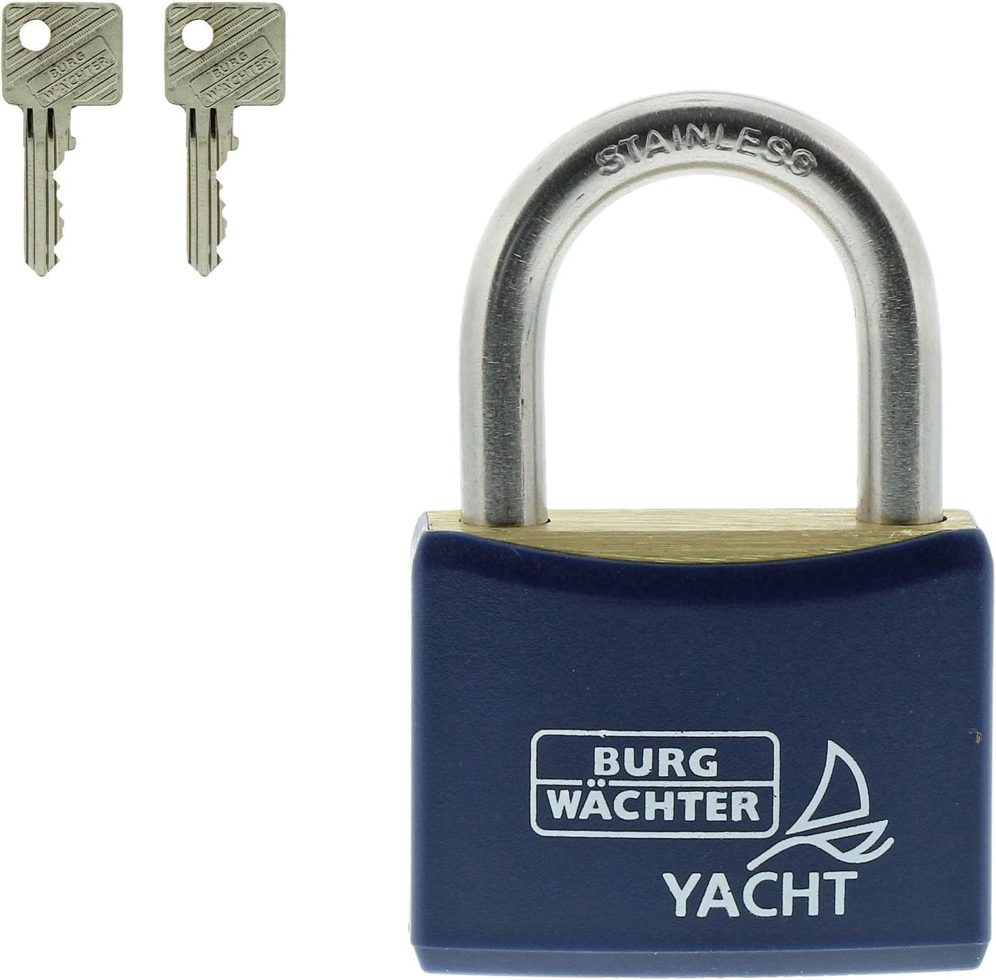 Burg-Wachter Yacht 460 Brass Rustproof 40mm Marine Padlock