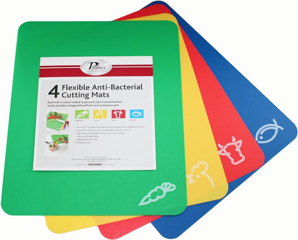 FACKELMANN Flexible Cutting Mats, Set of 4.