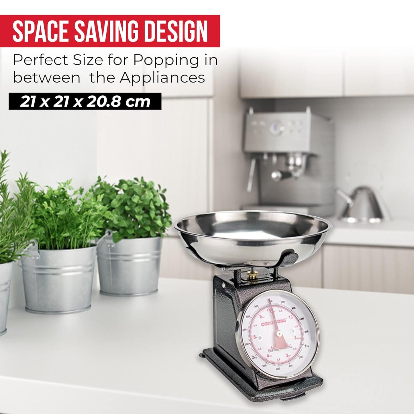 Mechanical Kitchen Scales, Professional Food Weighing Scale Dual Display