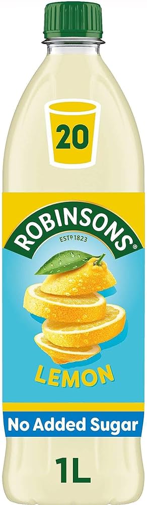 Robinsons (No Added Sugar) Lemon 1litre