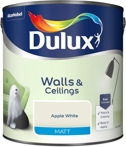 Dulux Du Matt, Apple White, 2.5 L (Pack Of 1)