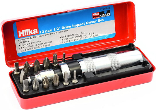 1/2" DV IMPACT SET 13PC  11670013