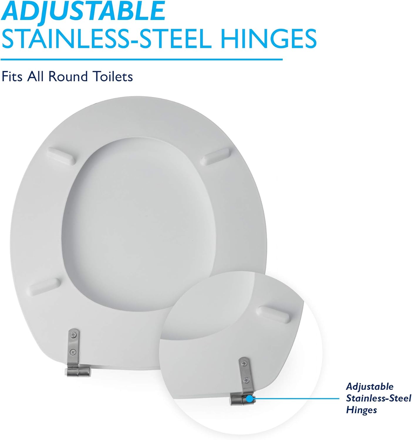 Blue Canyon Wooden Toilet Seat High Gloss Finish White