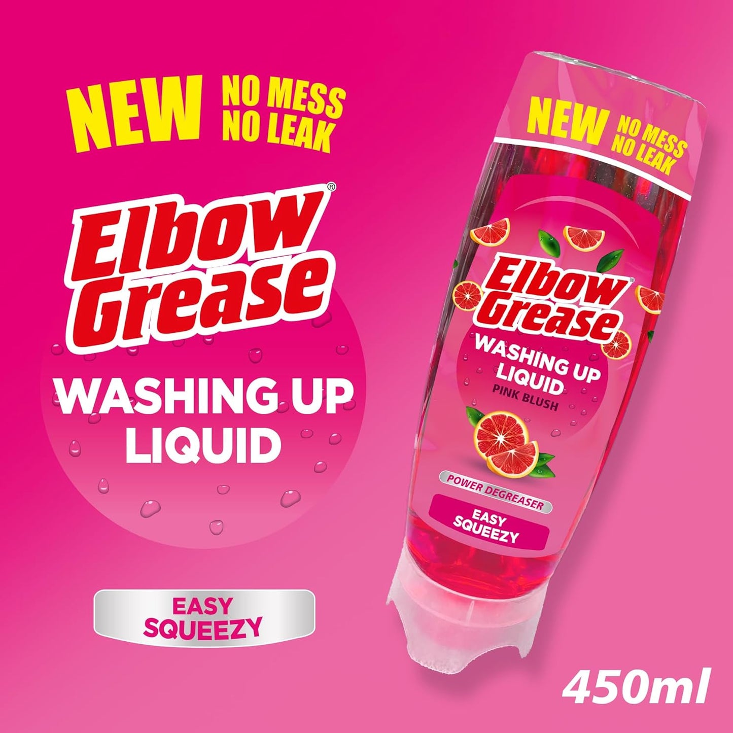 Elbow Grease Stand Up Washing Up Liquid | Grapefruit | 1 x 450ml