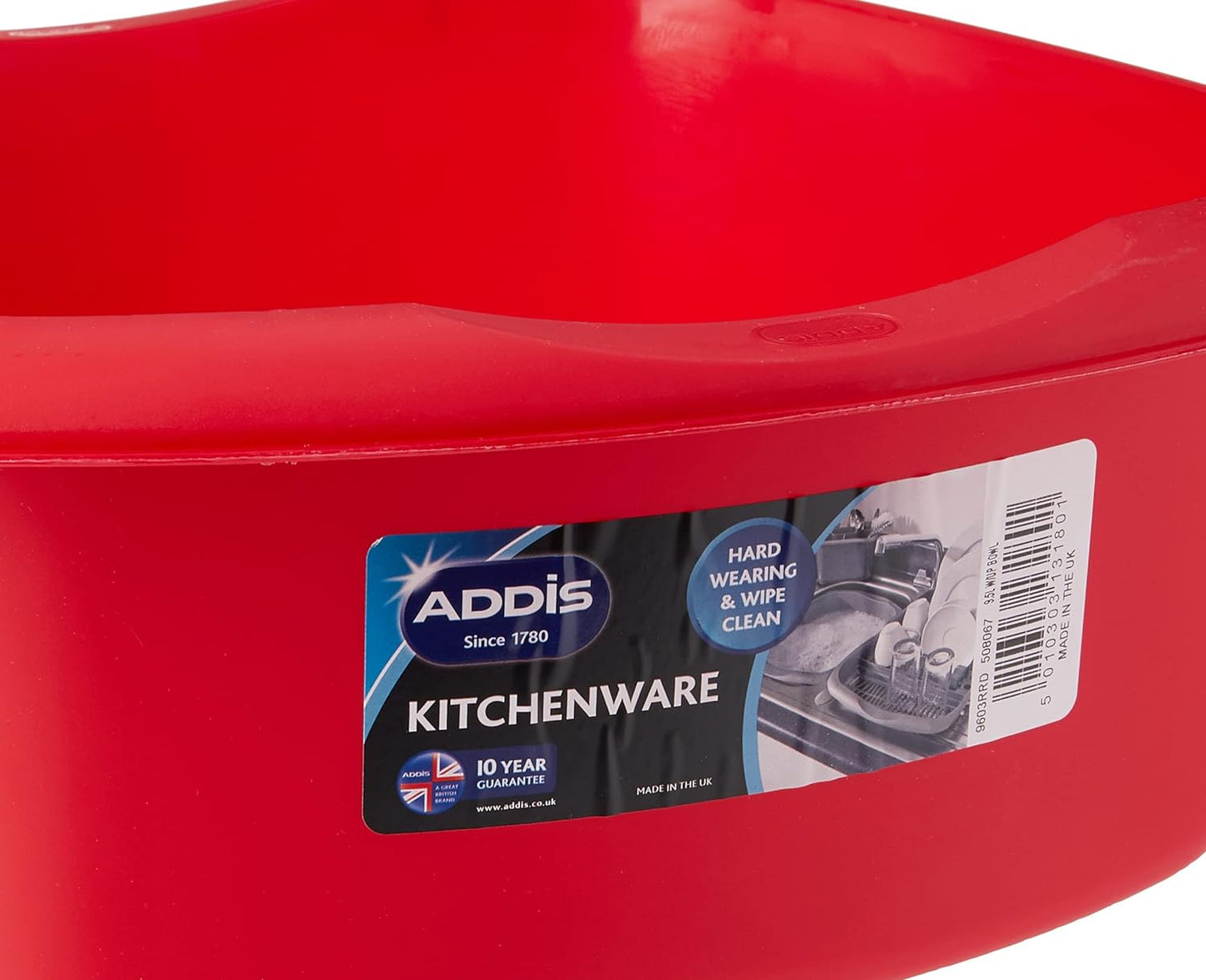 Addis Large Washing Red Bowl 9.5 Litre