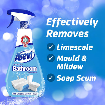 Asevi Bathroom {Banos} Disinfectant Cleaning Spray, Antibacterial Spray 720ml