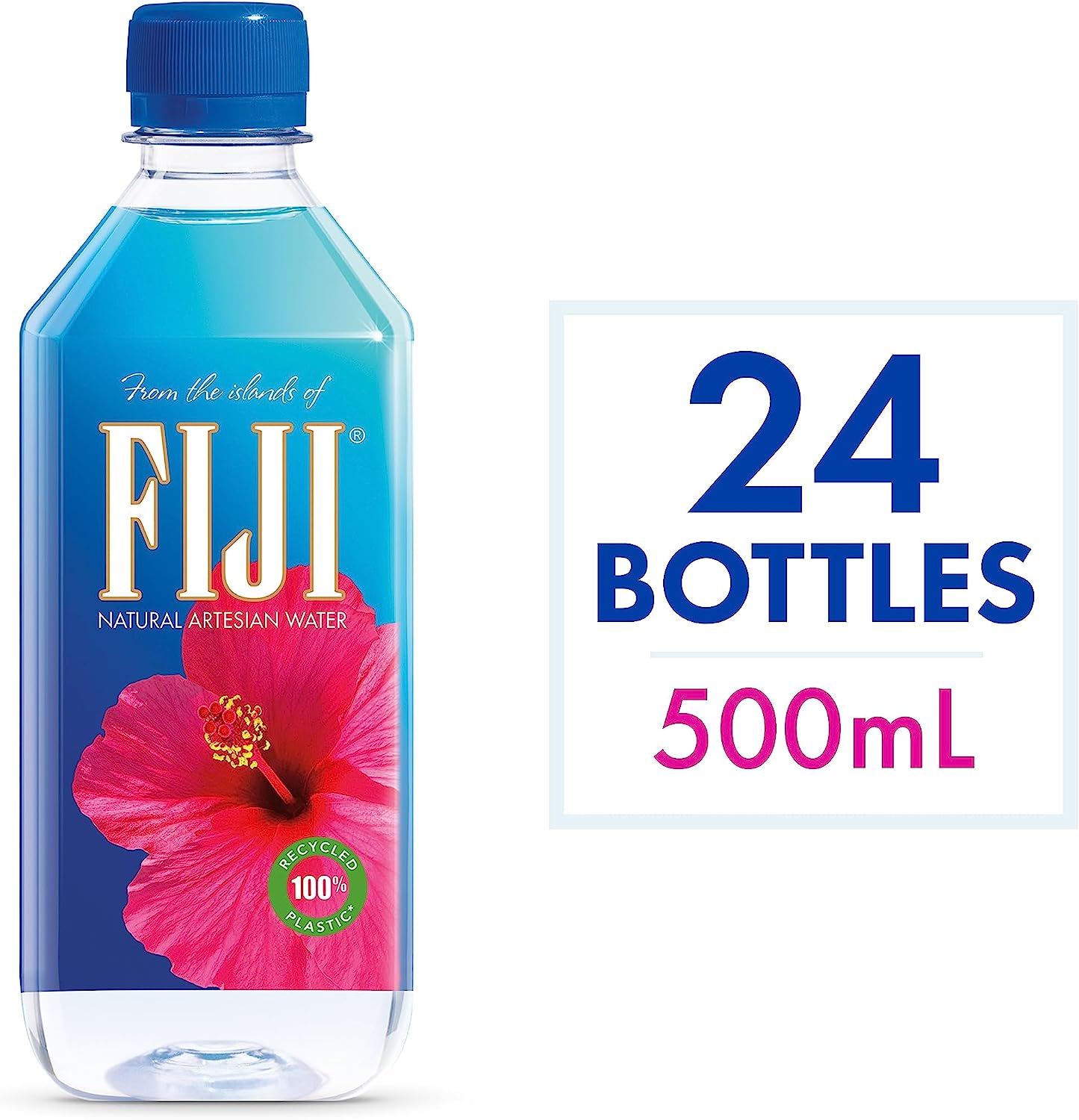 Fiji Water Natural Artesian Water Bottles 24x500ml