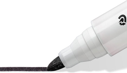 Staedtler Lumocolor Black Bullet Tip Whiteboard Markers 10's