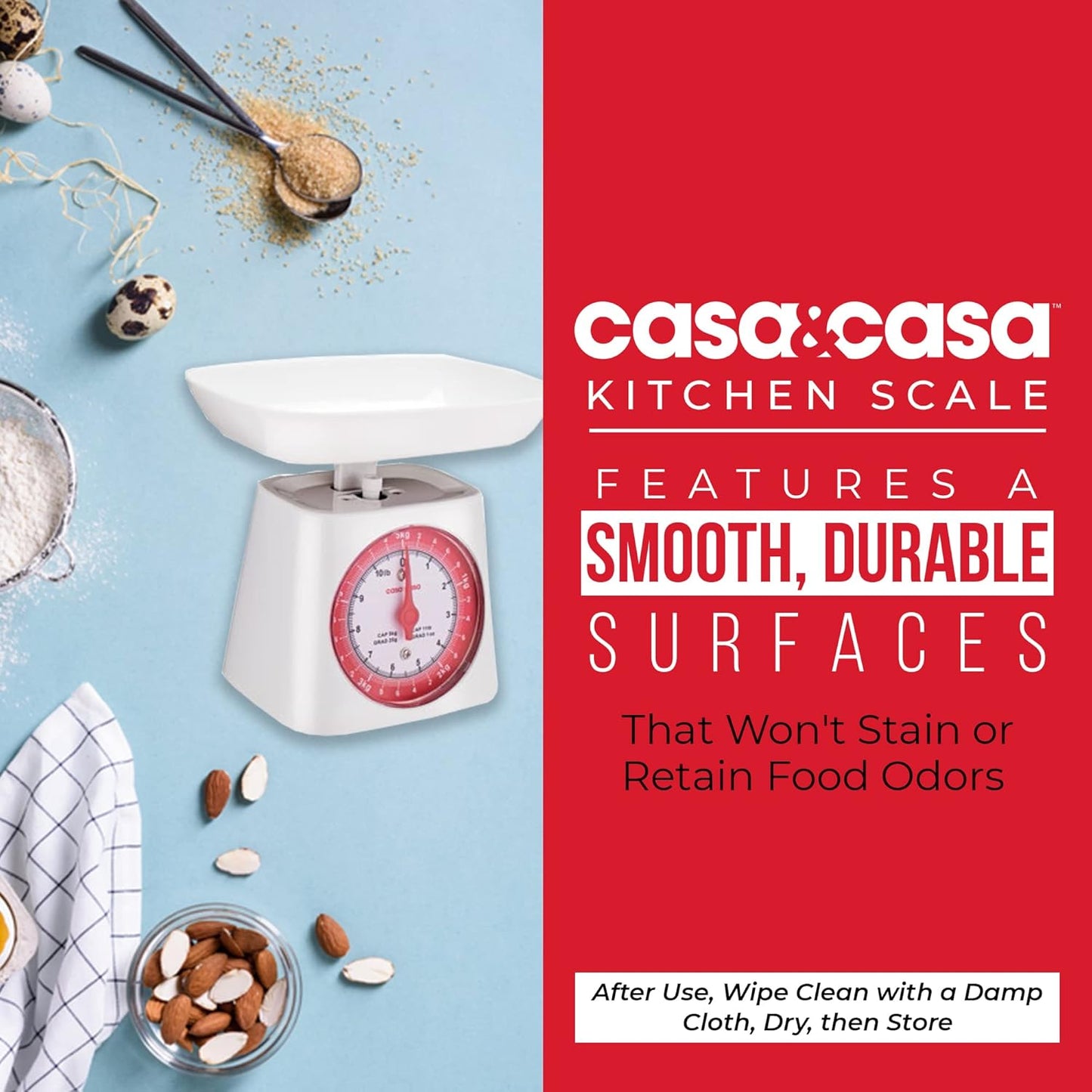 Mechanical Kitchen Scale White