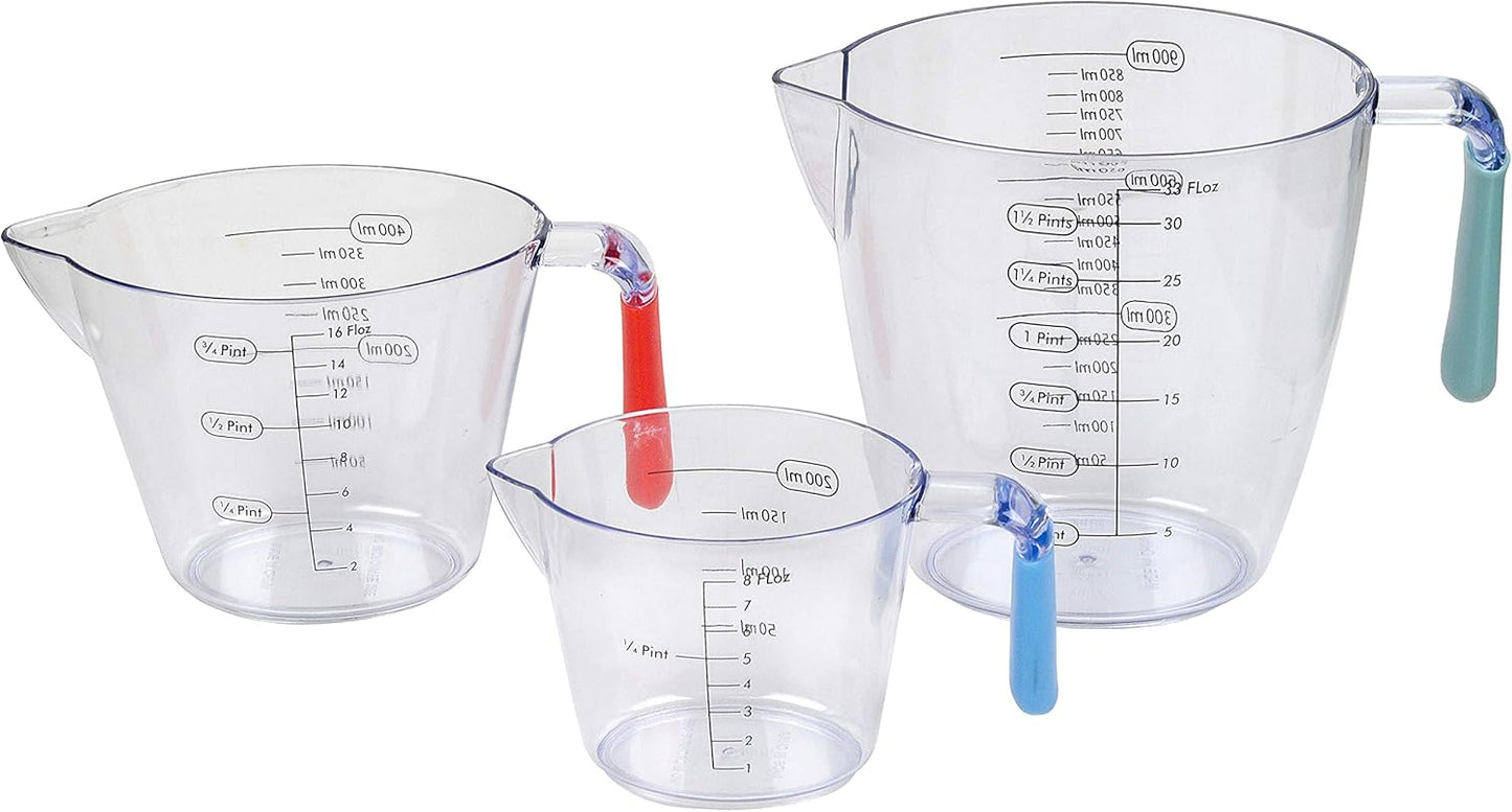 Kitchen Creative 3pc Measuring Jug Set 200 / 400 / 900ml