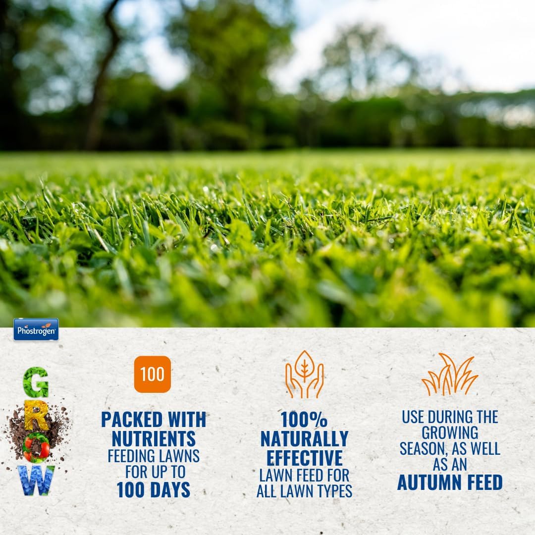Phostrogen  Organic Lawn Food, 3.5kg / 88sqm