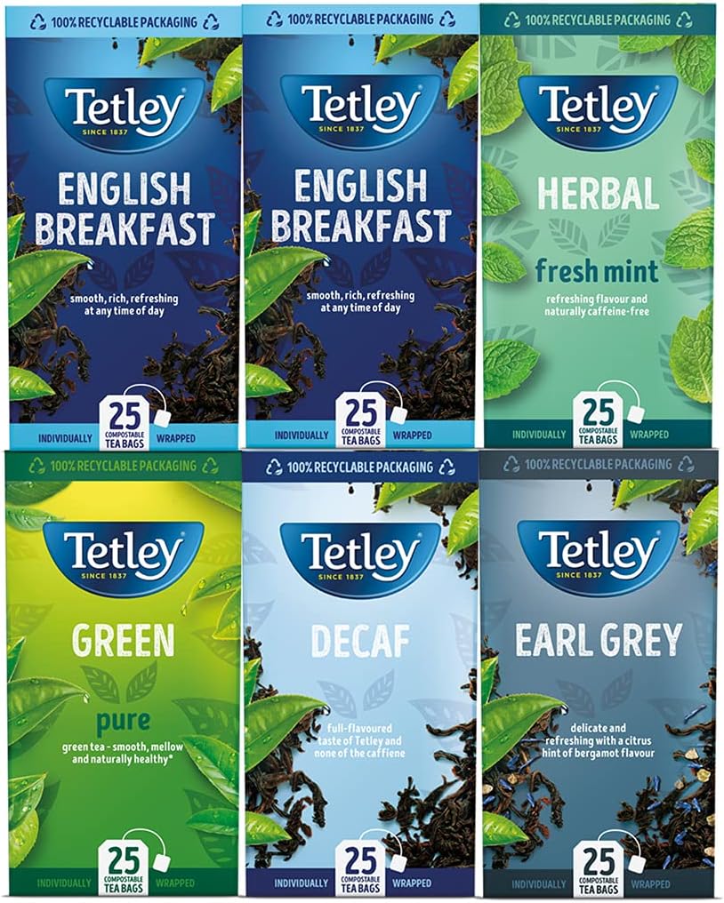 Tetley Best Sellers Variety Pack 6x25's