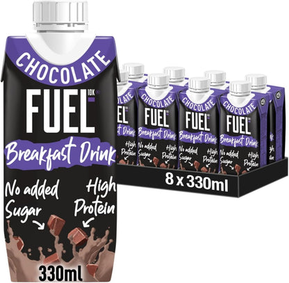 Fuel 10K Chocolate High Protein Breakfast Drink 8x330ml