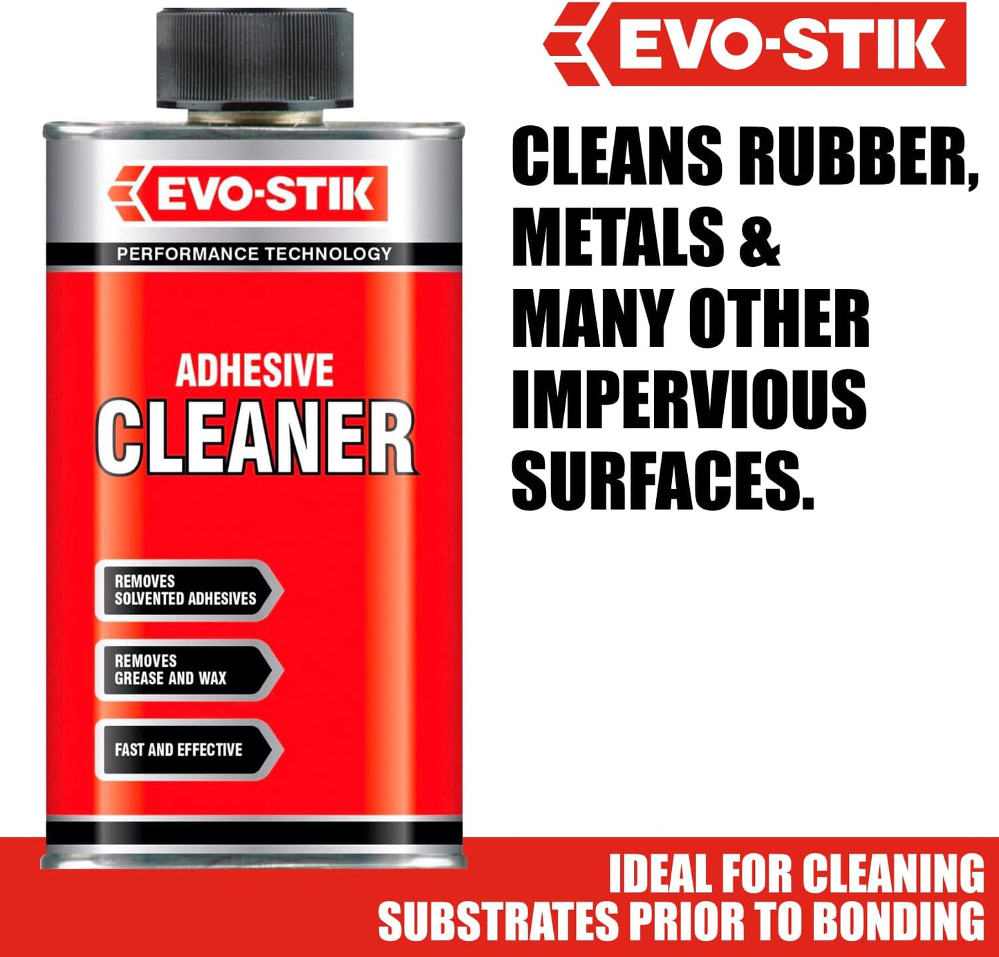 EVO-STIK Adhesive Cleaner | Fast and Effective | Removes Solvent | 250ml