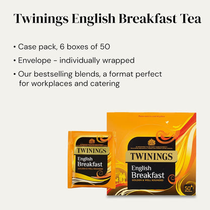 Twinings English Breakfast Envelopes 50's