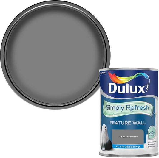 Dulux Simply Refresh Feature Wall Matt Emulsion Paint, Urban Obsession | 1 x 1.25L