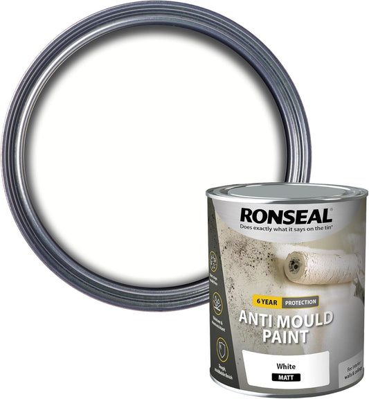 Ronseal Anti Mould Paint White Matt 750ml