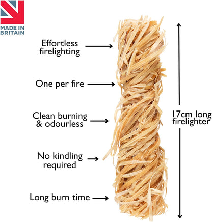 Kindle Flamers | Natural Firelighters for Fires & BBQ's | 1 x 50 Pack