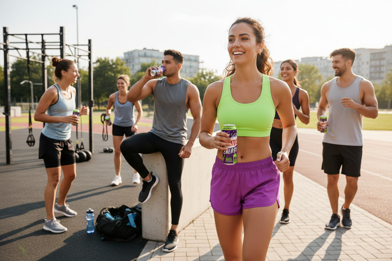 Vimto New Energy Drink | Original Flavour | Sparkling Energy Juice Drink | 12 x 500ml