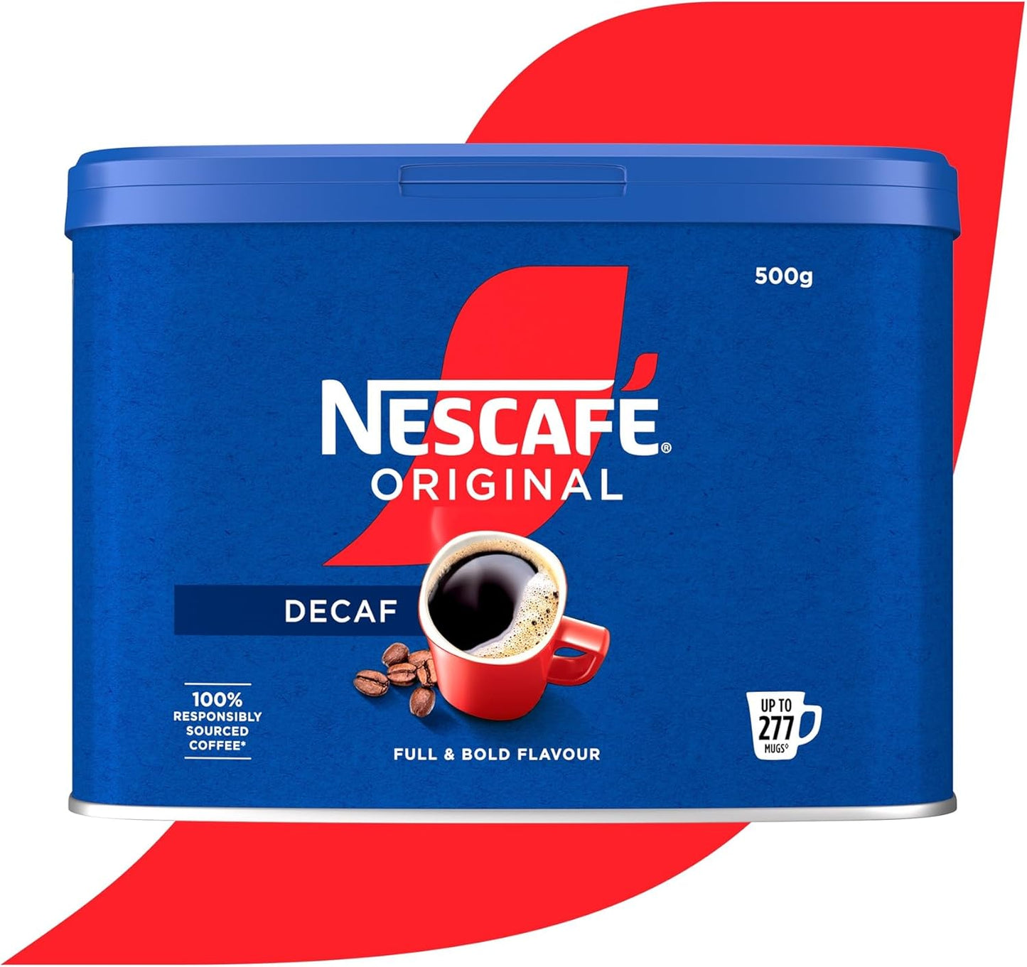 NESCAFÉ Original Decaf Instant Coffee 500g Tin {277 Cups}