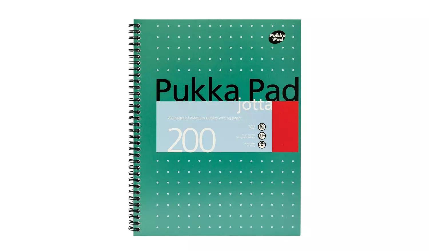 Pukka Pad Ruled Wirebound Metallic Jotta Notebook 200 Pages A4 (Pack of 3) JM018 - NWT FM SOLUTIONS