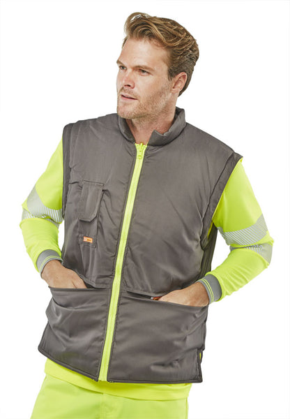 Beeswift Elsener 7 in 1 High Visibility Yellow Jacket ALL SIZES