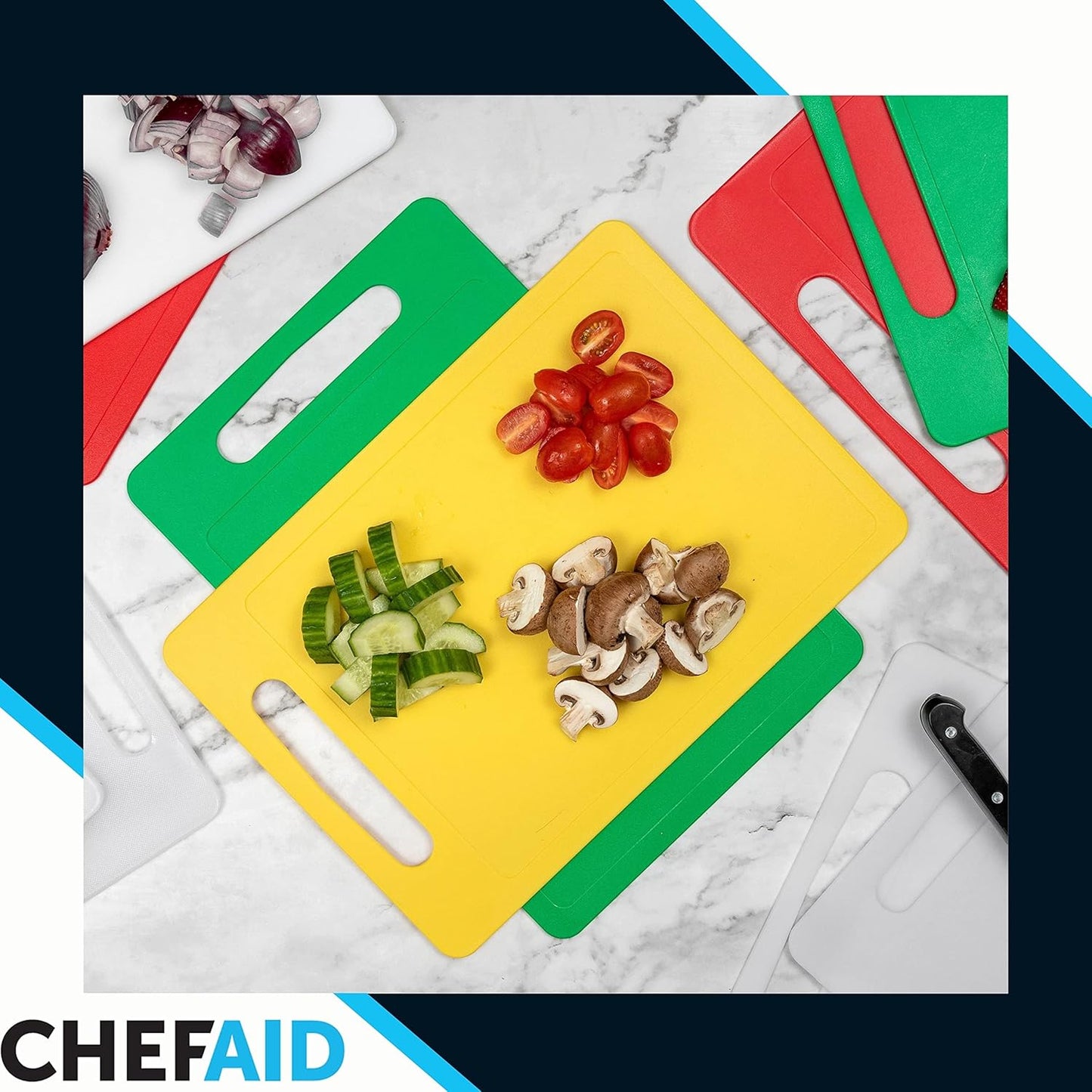 Chef Aid Professional Chopping Board 40x30cm Blue