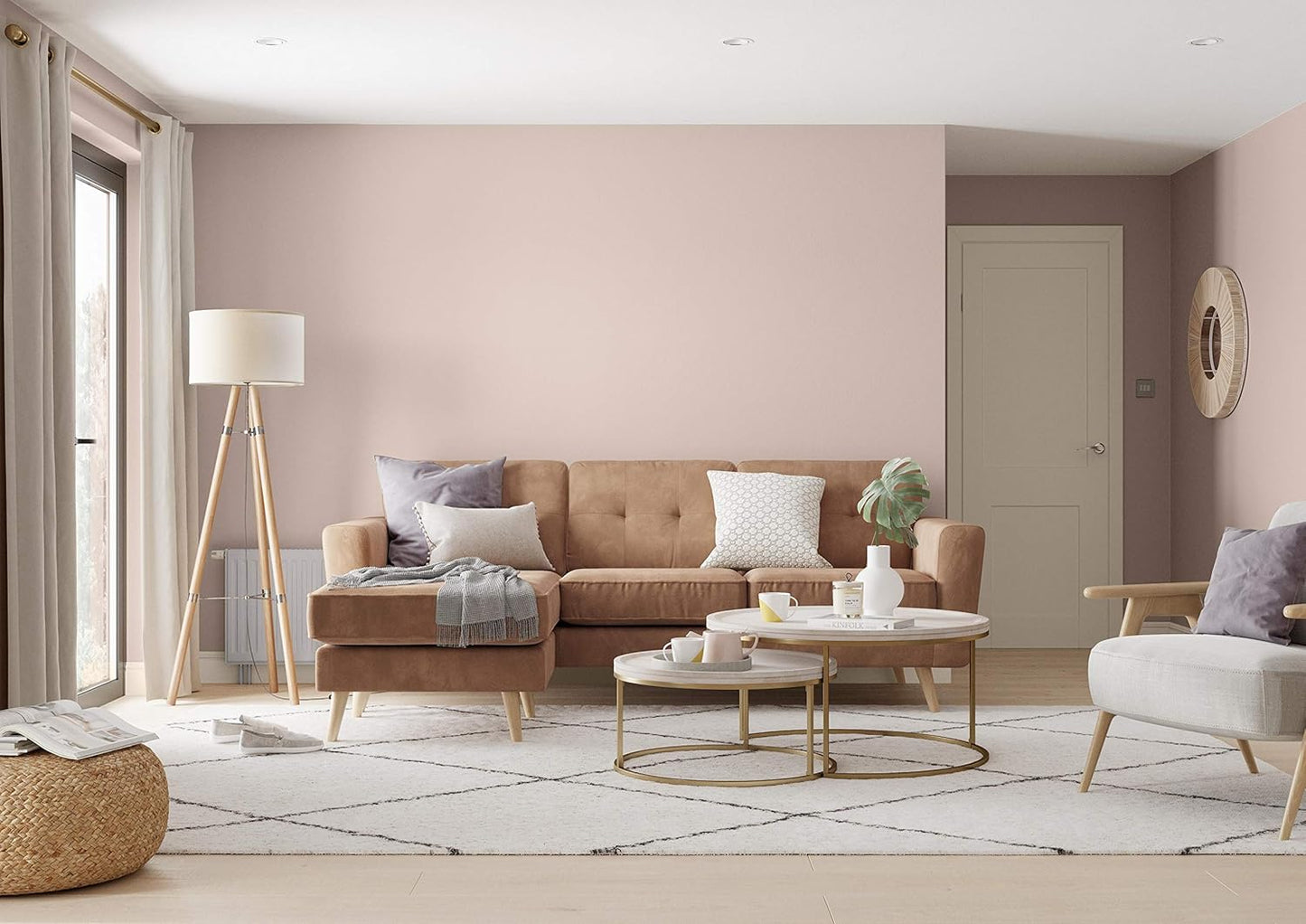 Dulux Matt Emulsion Paint For Walls And Ceilings - Soft Truffle 2.5 Litres