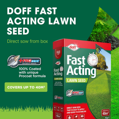Doff Fast Growing Lawn Seed 1Kg