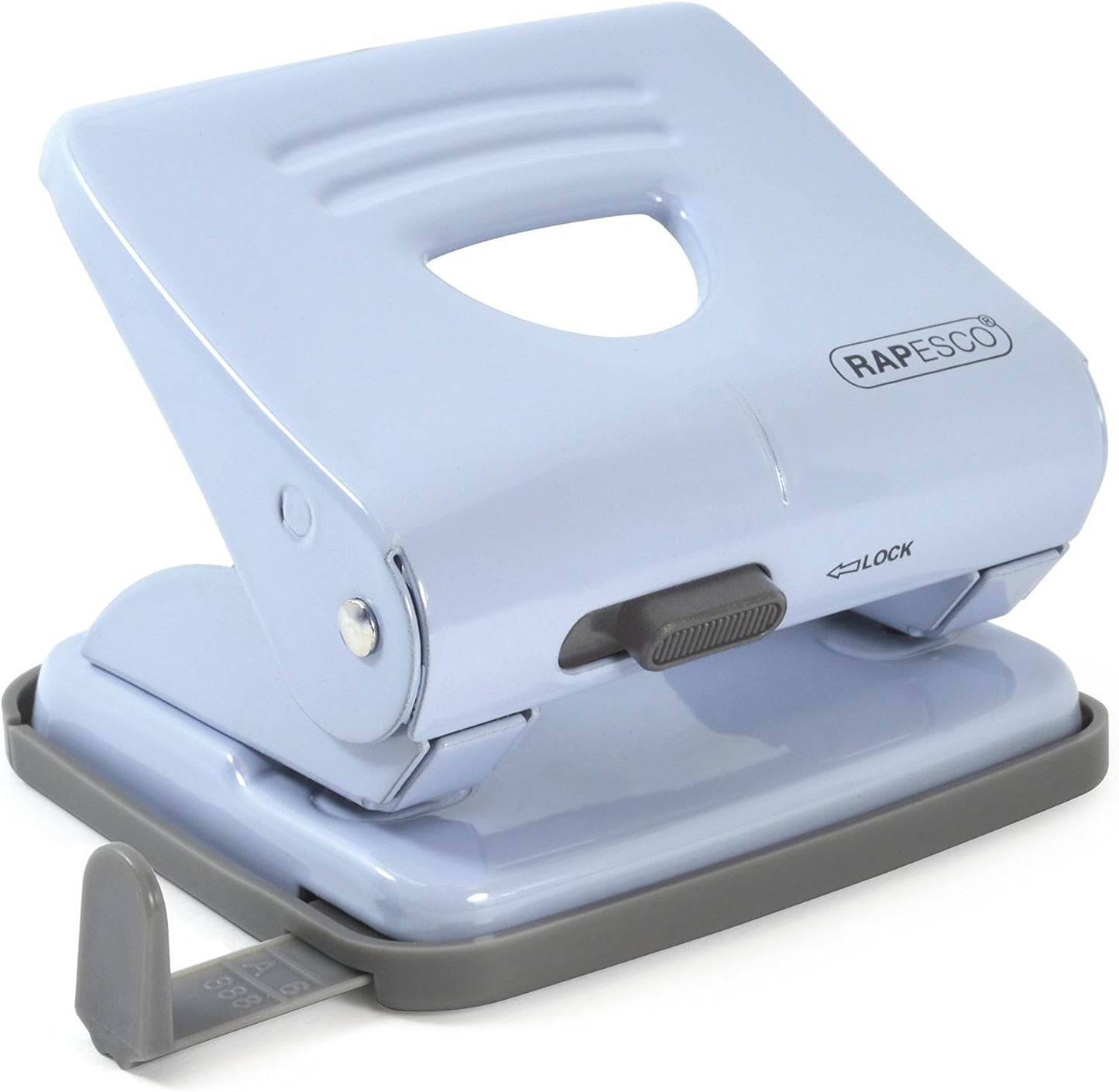 Rapesco 1359 2-Hole Metal Punch- 25 Sheet Capacity - Powder Blue