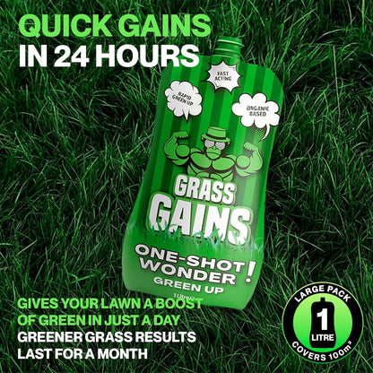 Grass Gains All Year Round One Shot Wonder Lawn Treatment 1 Litre