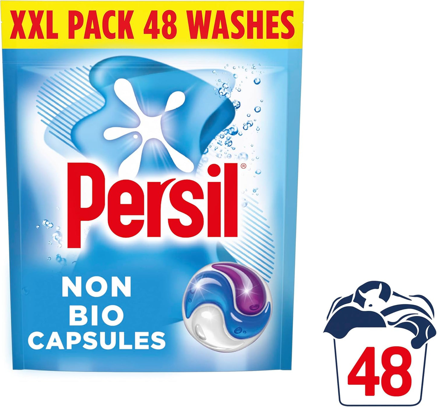 Persil Non Bio Powercaps 48 Washes {New Size & Price}