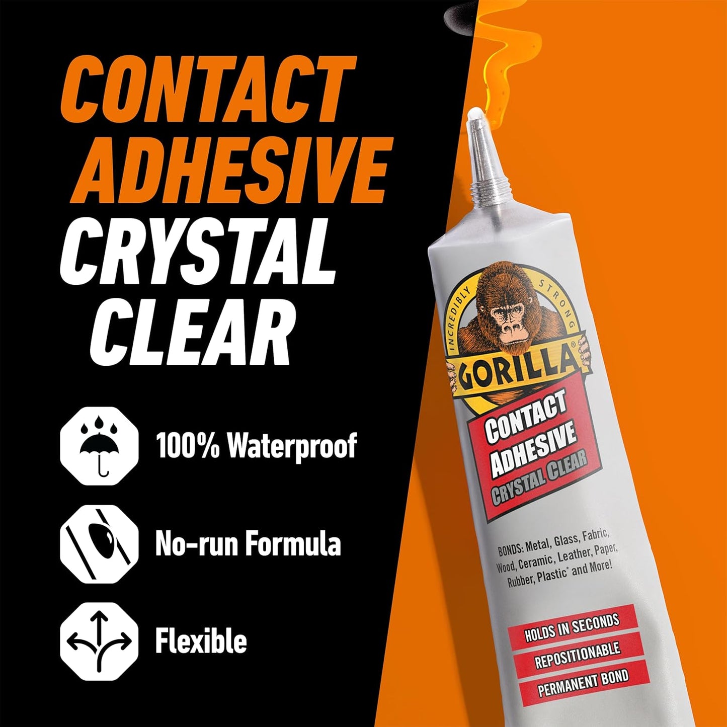 Gorilla Contact Adhesive Clear 75G