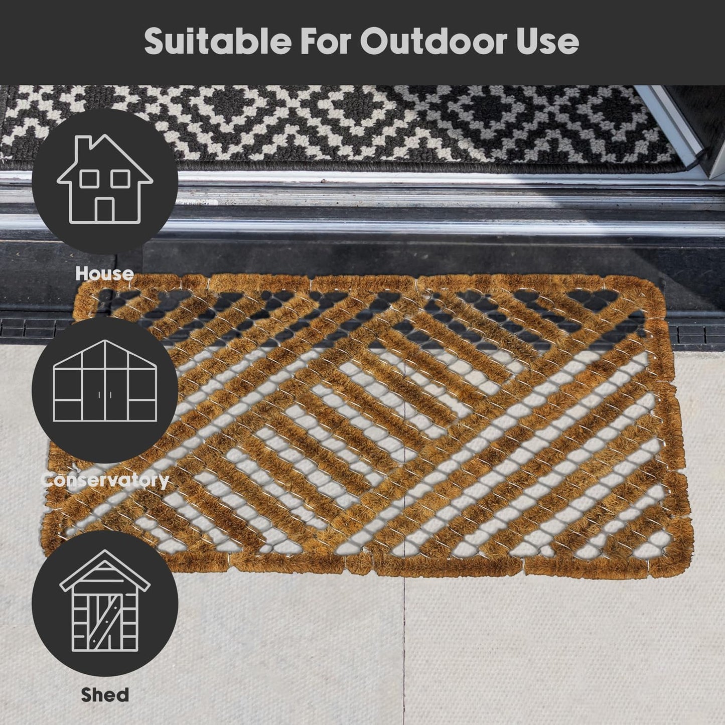 Jvl Boston Scraper Mat (39 X 59 Cm Approx.)
