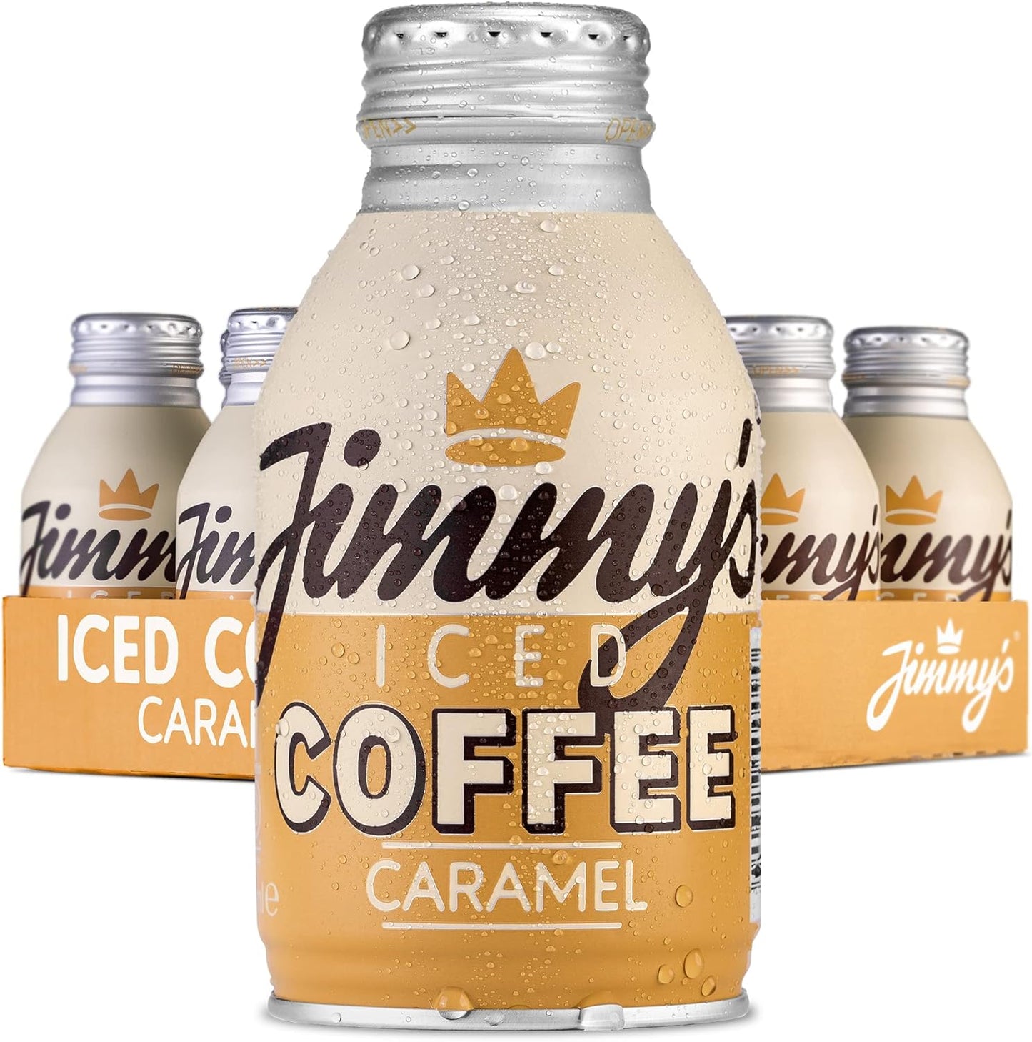 Jimmys Iced Coffee Caramel Bottle Can 12 x 275ml